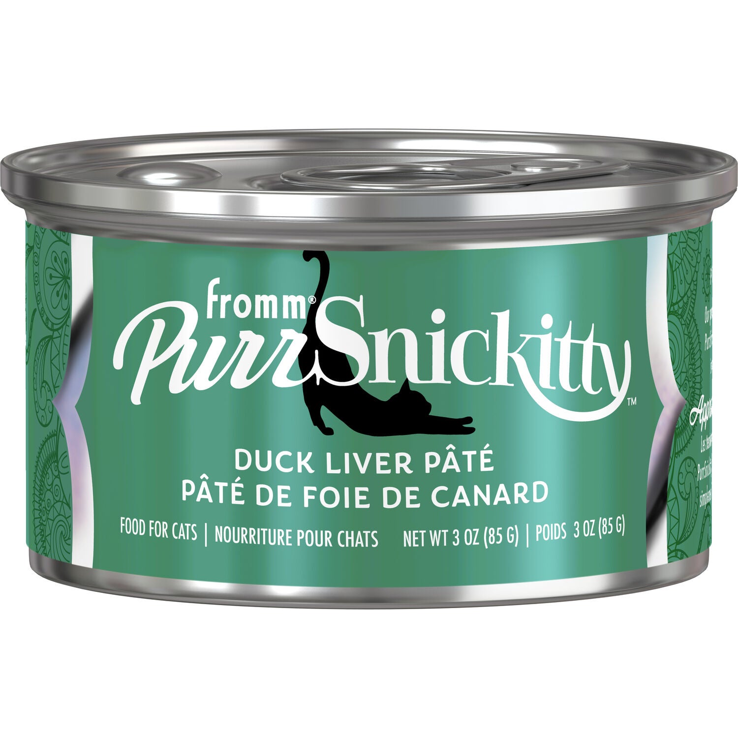 Fromm Purrsnickitty Duck Liver P&acirc;t&eacute; Wet Cat Food, 3Oz -12Pk