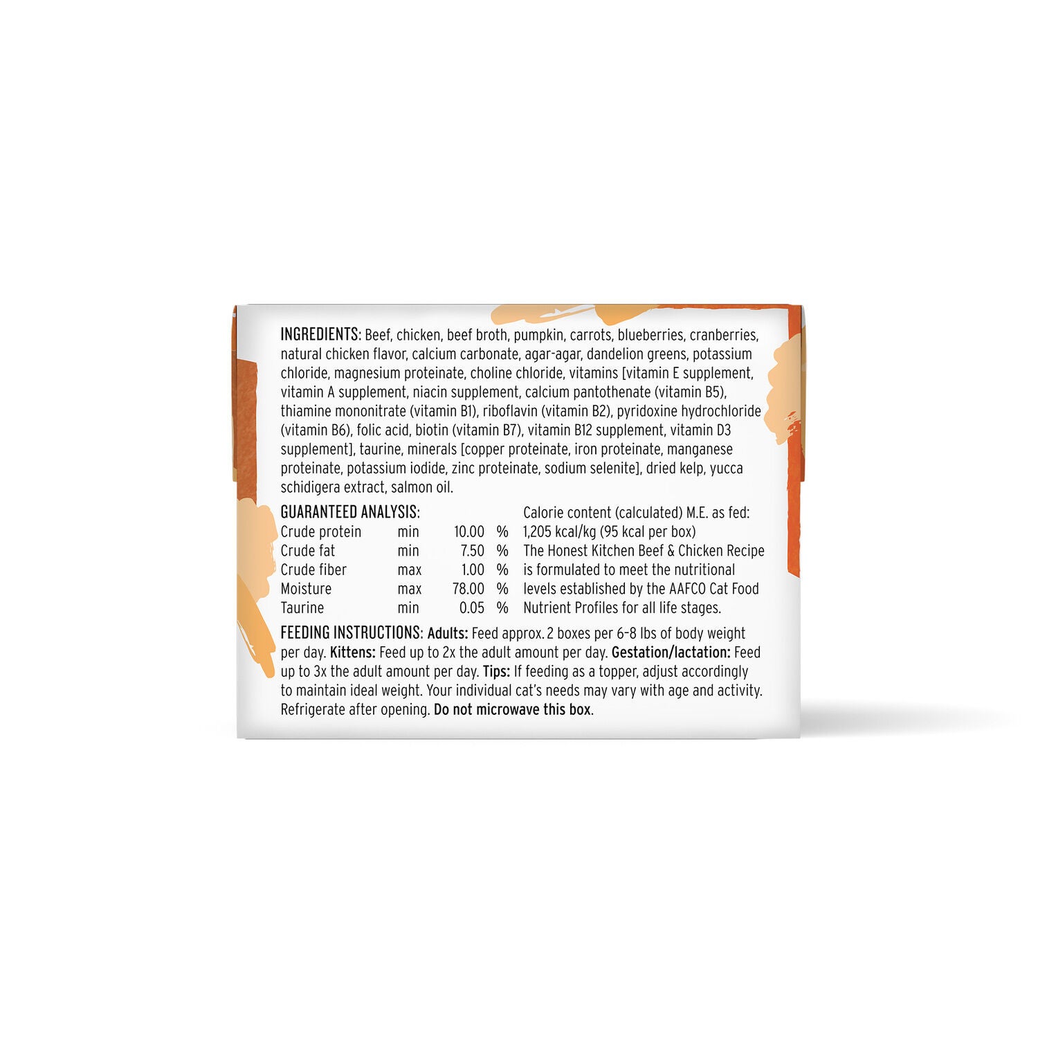 The Honest Kitchen Cate Grain-Free Beef & Chicken Pate Recipe Wet Cat Food, 2.8-Oz