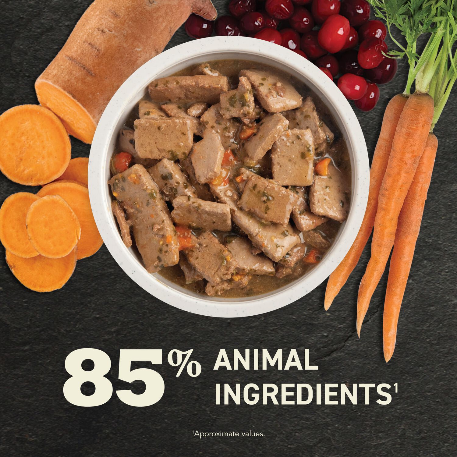 Acana Premium Chunks Poultry Recipe In Bone Broth Wet Dog Food, 12.8-Oz