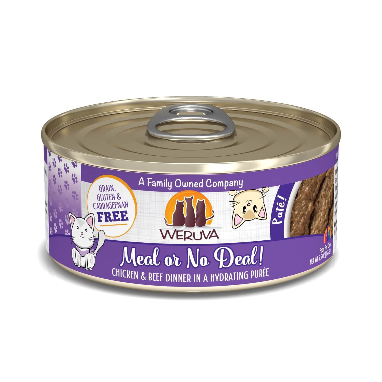 Weruva Classic Cat Pat&eacute; Meal Or No Deal! With Chicken & Beef Wet Cat Food