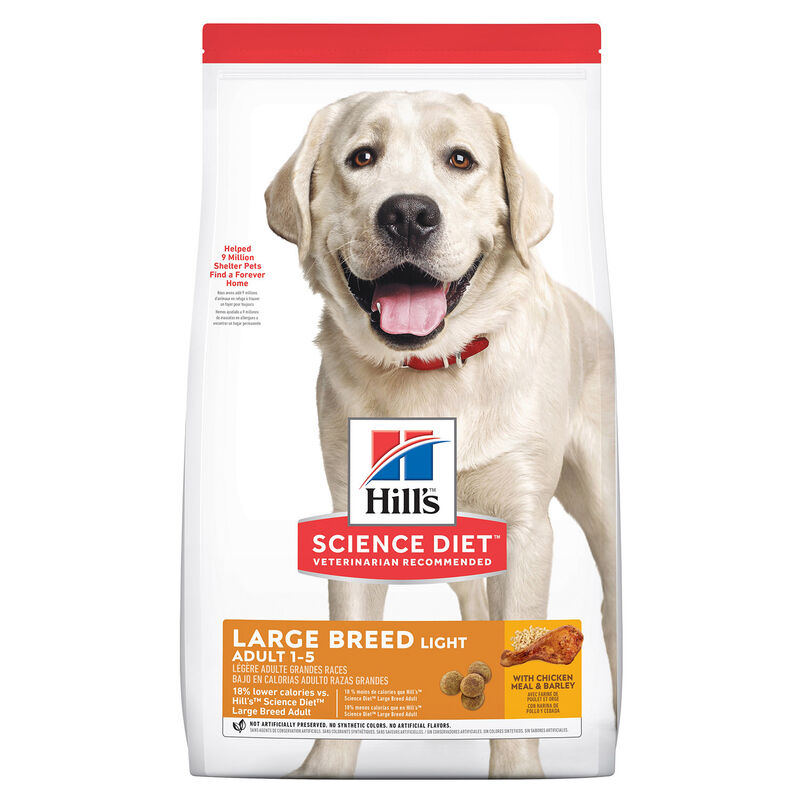 Hill'S Science Diet Adult Large Breed Light Chicken Meal & Barley Recipe Dry Dog Food