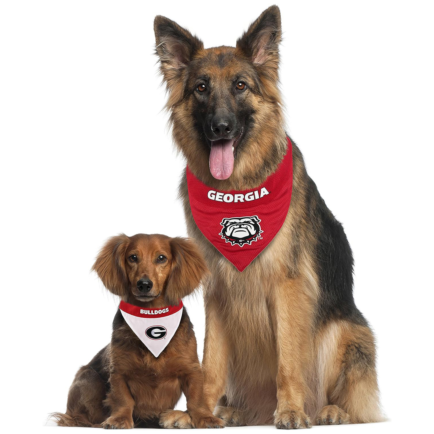 Pets First University Of Georgia Bulldogs Reversable Dog Bandana, Extra Large