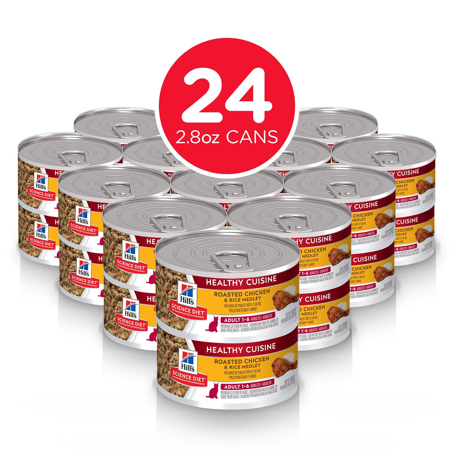 Hill's Science Diet Adult Healthy Cuisine Roasted Chicken & Rice Medley Wet Cat Food