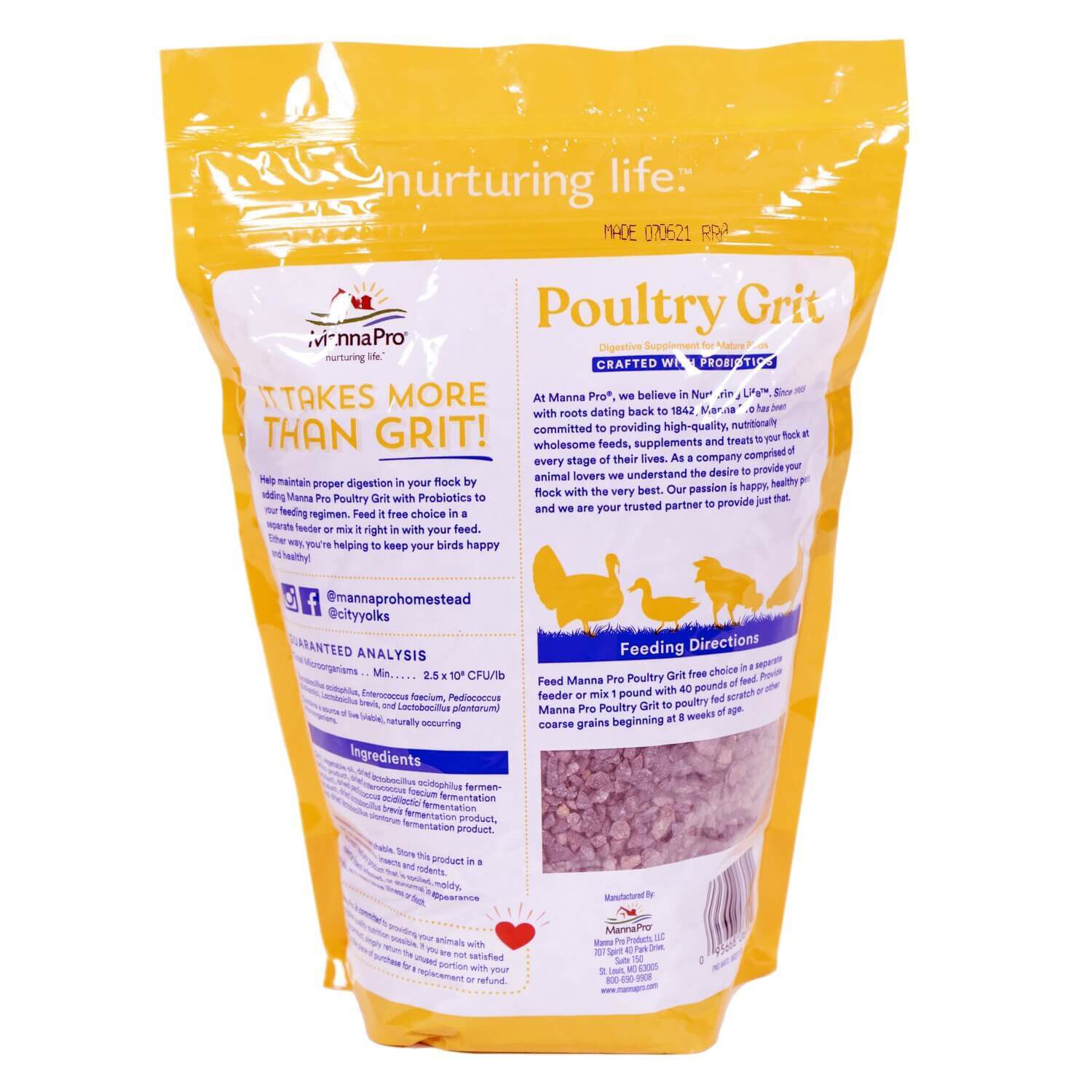 Manna Pro Poultry Grit With Probiotics