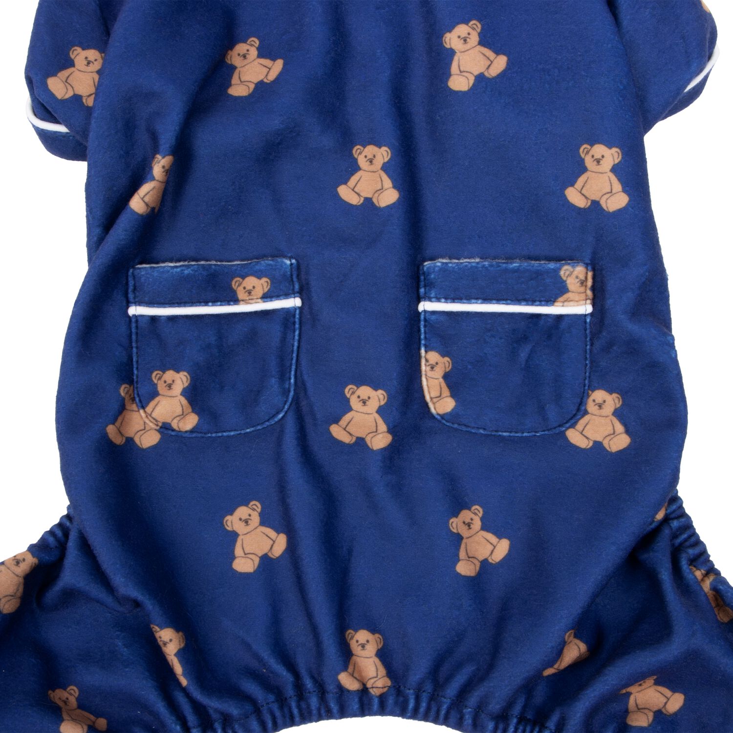Aristopet Blue Teddy Bear Print Dog Pajamas, Extra Large