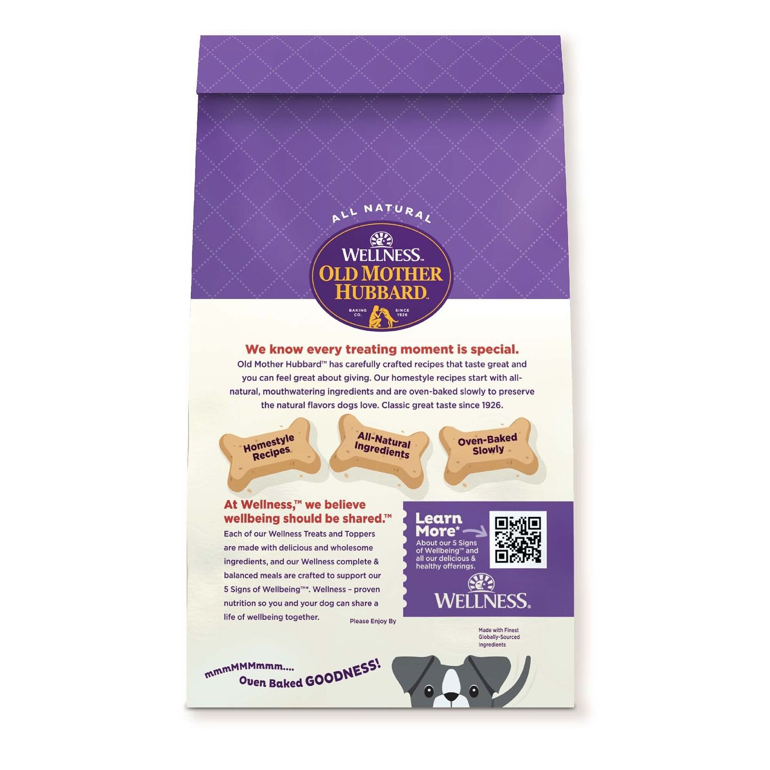 Wellness Old Mother Hubbard Hip & Joint Dog Biscuits, Natural, Training Treats, Chicken, Apples, Oats, And Carrots Flavor, Mini Size Dog Treats, 20 Ounce Bag