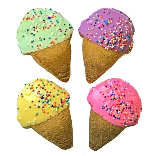 Pawsitively Gourmet Ice Cream Cone Hand Decorated Dog Treat