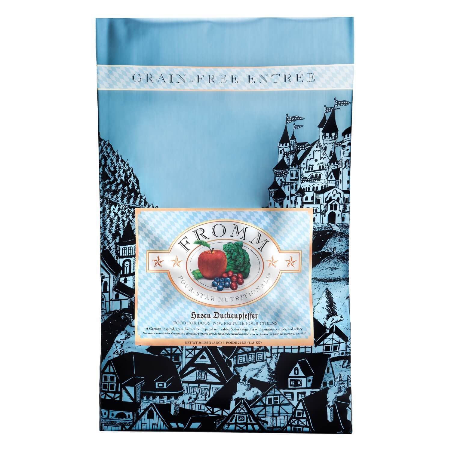 Fromm FourStar Nutritionals Hasen Duckenpfeffer Dog Food Premium Dry