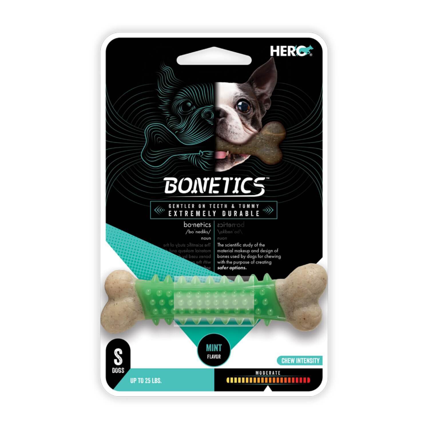Hero Bonetics Dental Bone Dog Chew Toy For Small Dogs - Mint