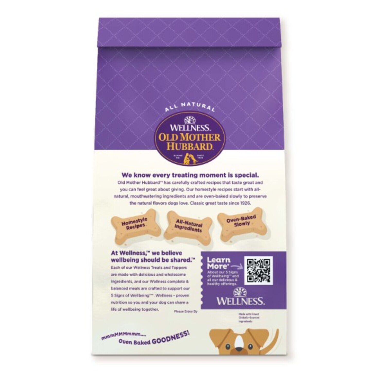 Old Mother Hubbard P-Nuttier 'N Nanners Grain-Free Mini Oven-Baked Biscuits Dog Treats, 16Ozs