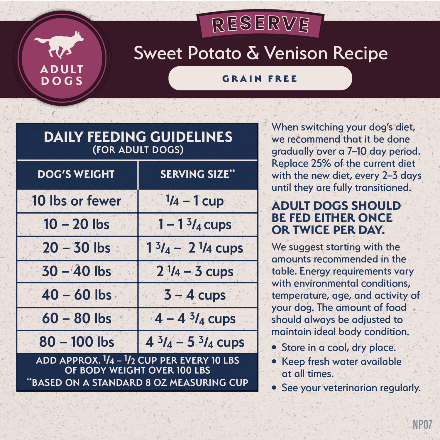 Natural Balance Limited Ingredient Reserve Grain Free Sweet Potato & Venison Recipe Dry Dog Food, 22Lb