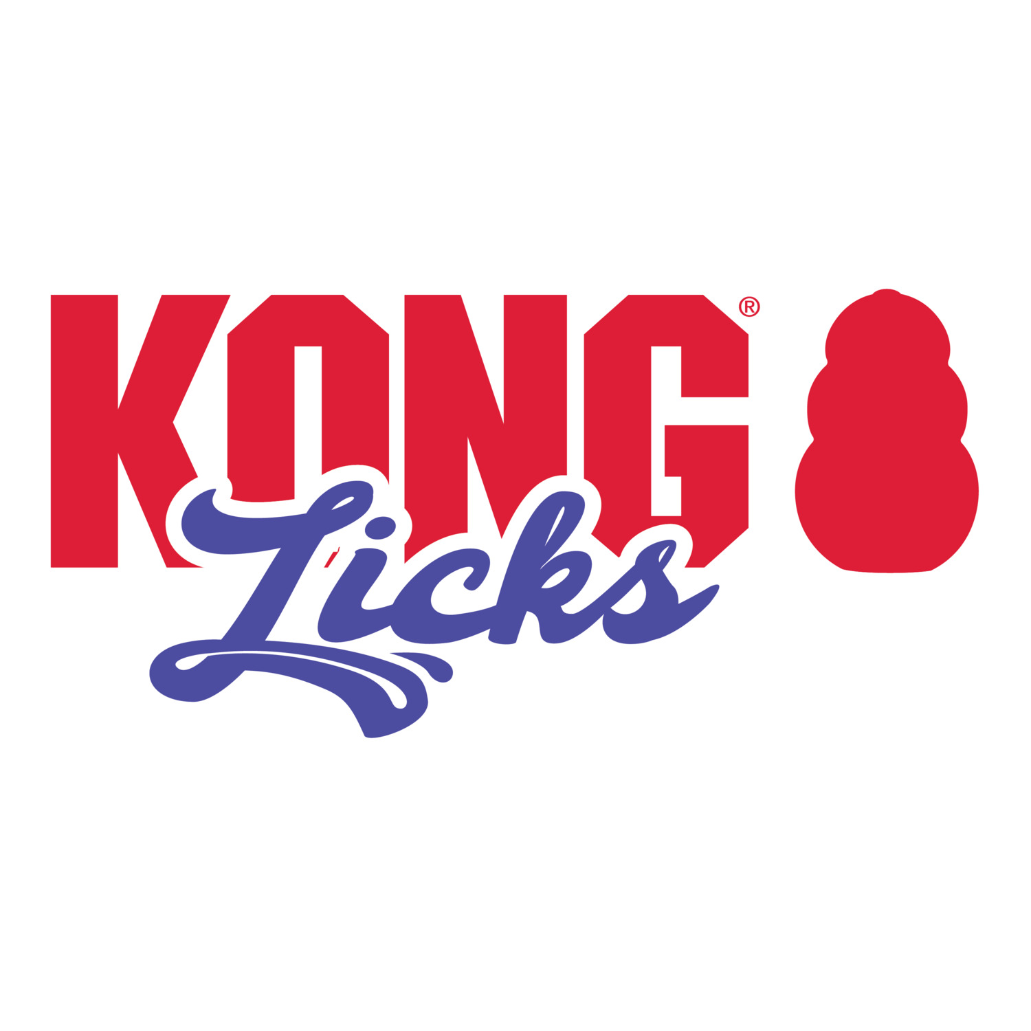 Kong Licks Lick Mat Dog Toy, Red