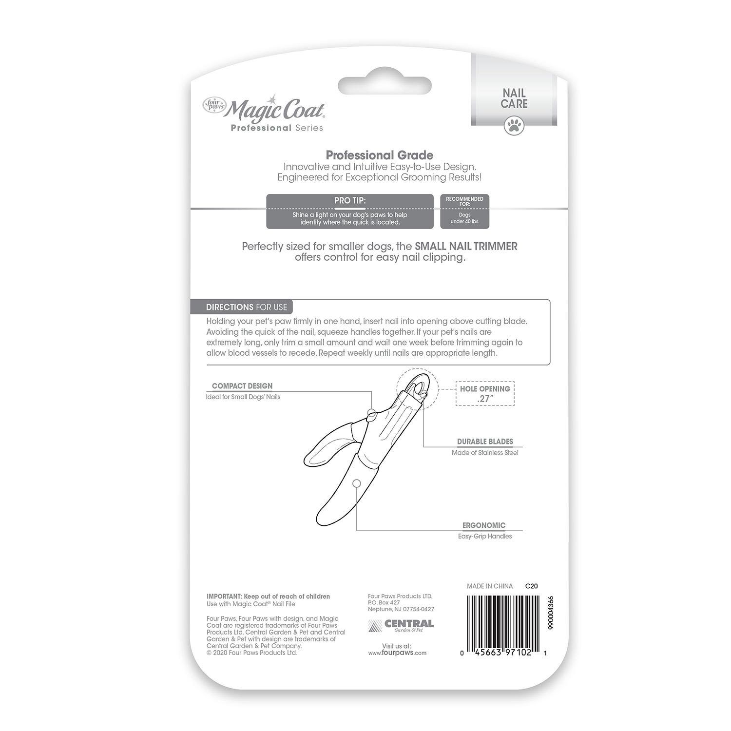 Magic Coat Professional Series Nail Trimmer For Dogs Small
