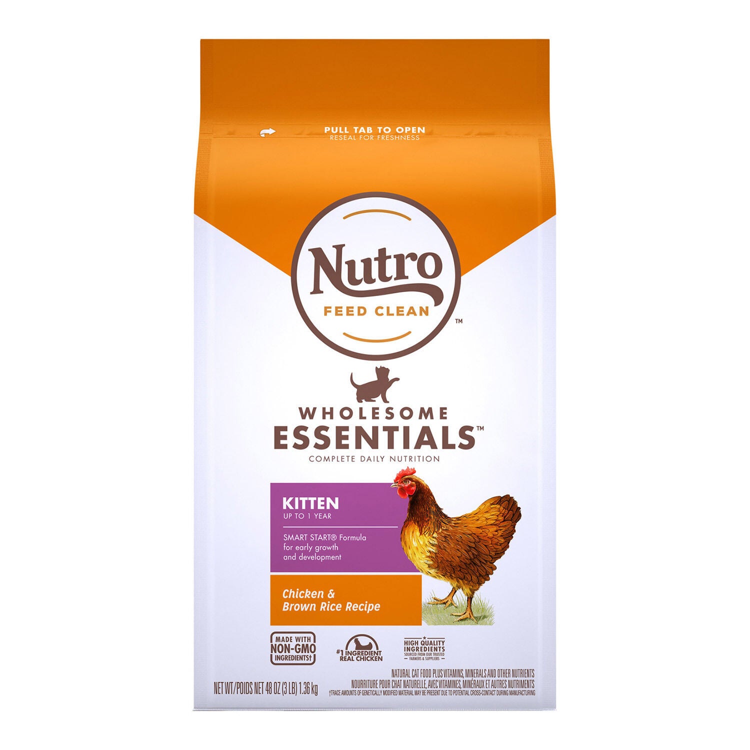 Nutro Wholesome Essentials Kitten Chicken & Whole Brown Rice Recipe Cat Food