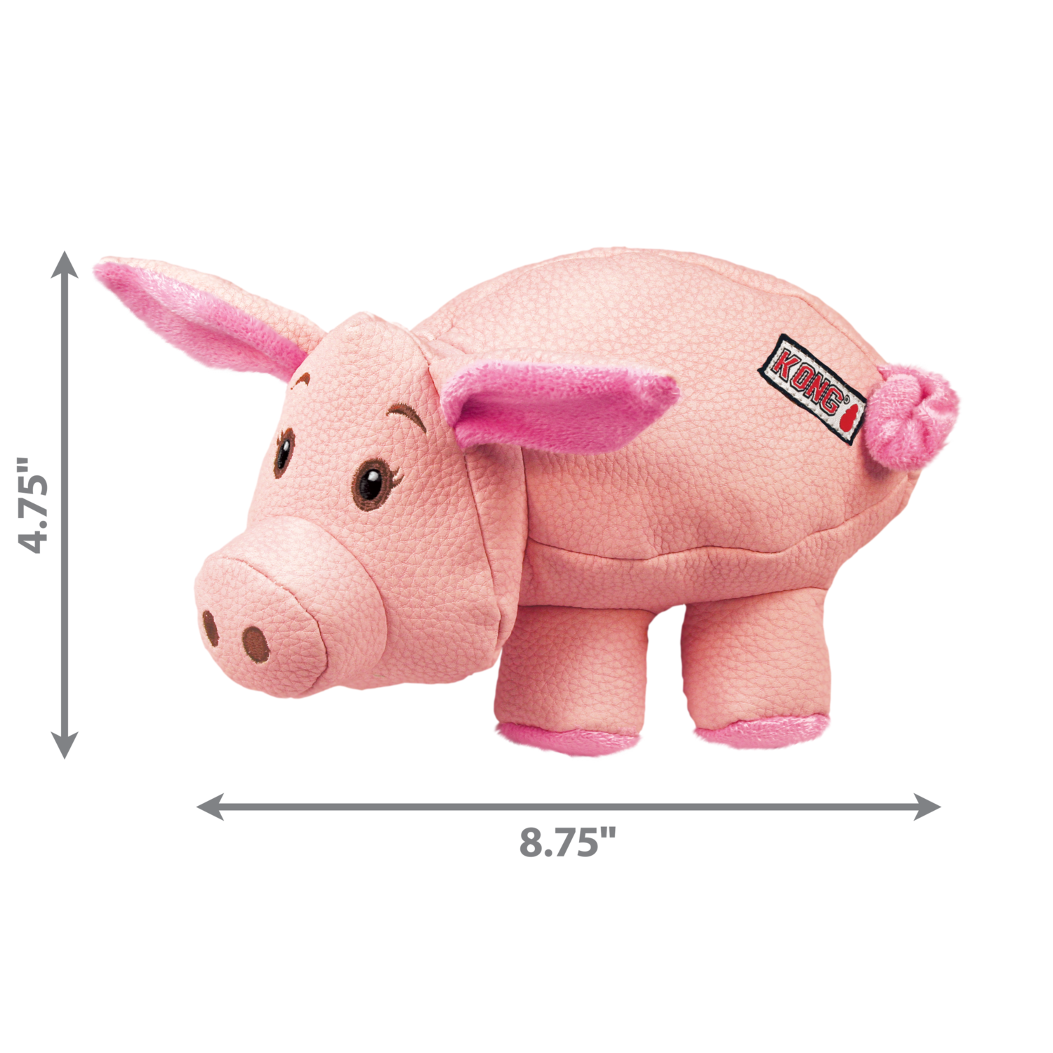 Kong Phatz Pig Plush Squeaky Dog Toy, 1 Each