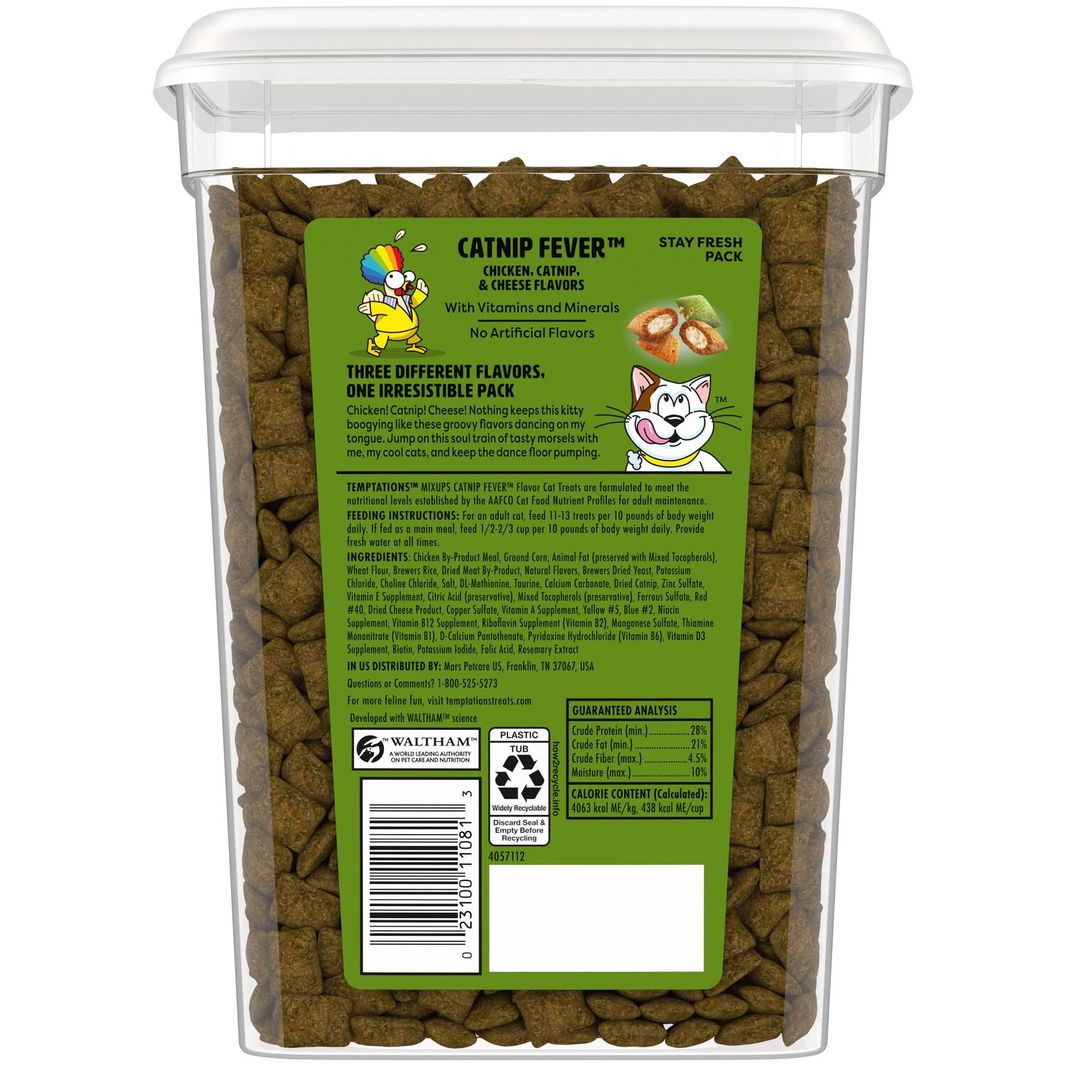 Temptations Mixups Catnip Fever Crunchy & Soft Cat Treats, 16-Oz