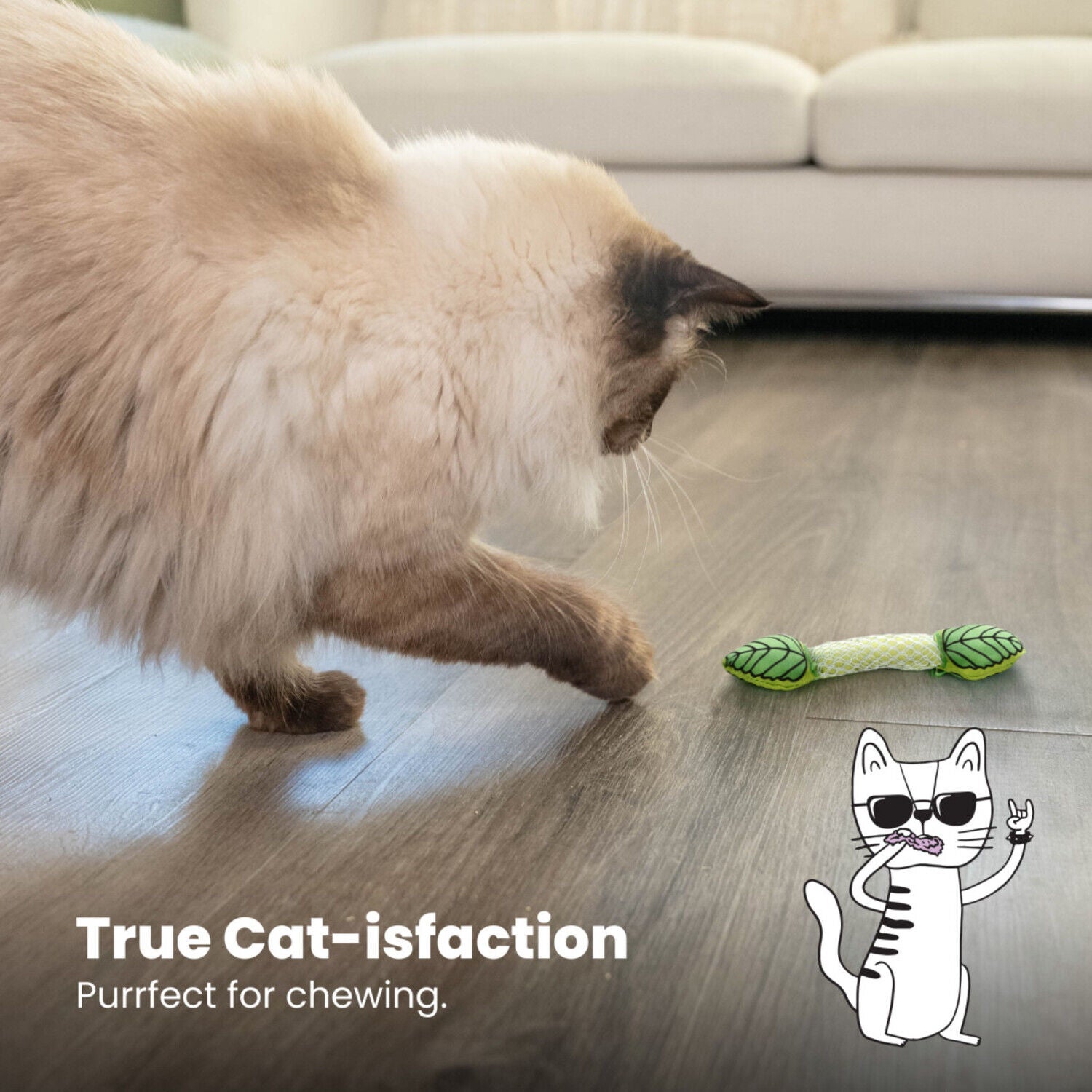 Catstages Fresh Breath Mint Stick Dental Chew Cat Toy
