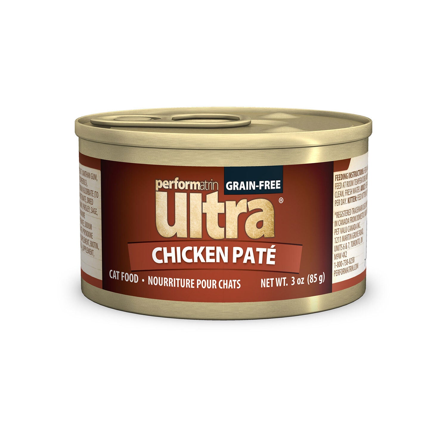 Performatrin Ultra Grain Free Chicken Pate Recipe Wet Cat Food 5.5 oz 24 PK Pet Supermarket