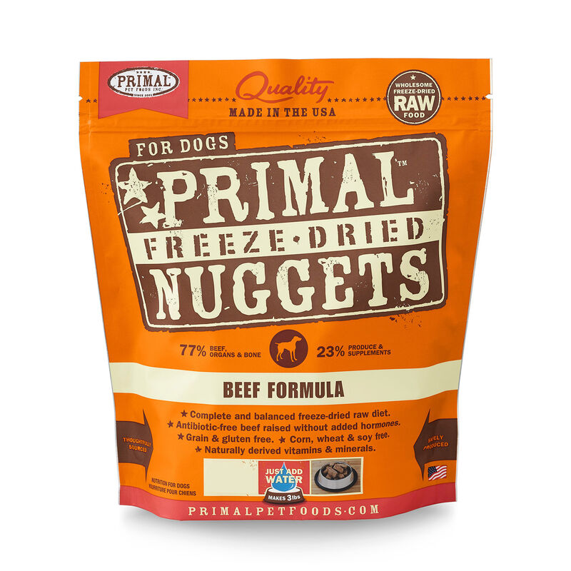 Primal Freeze Dried Nuggets Beef Formula Dog Food image number 1