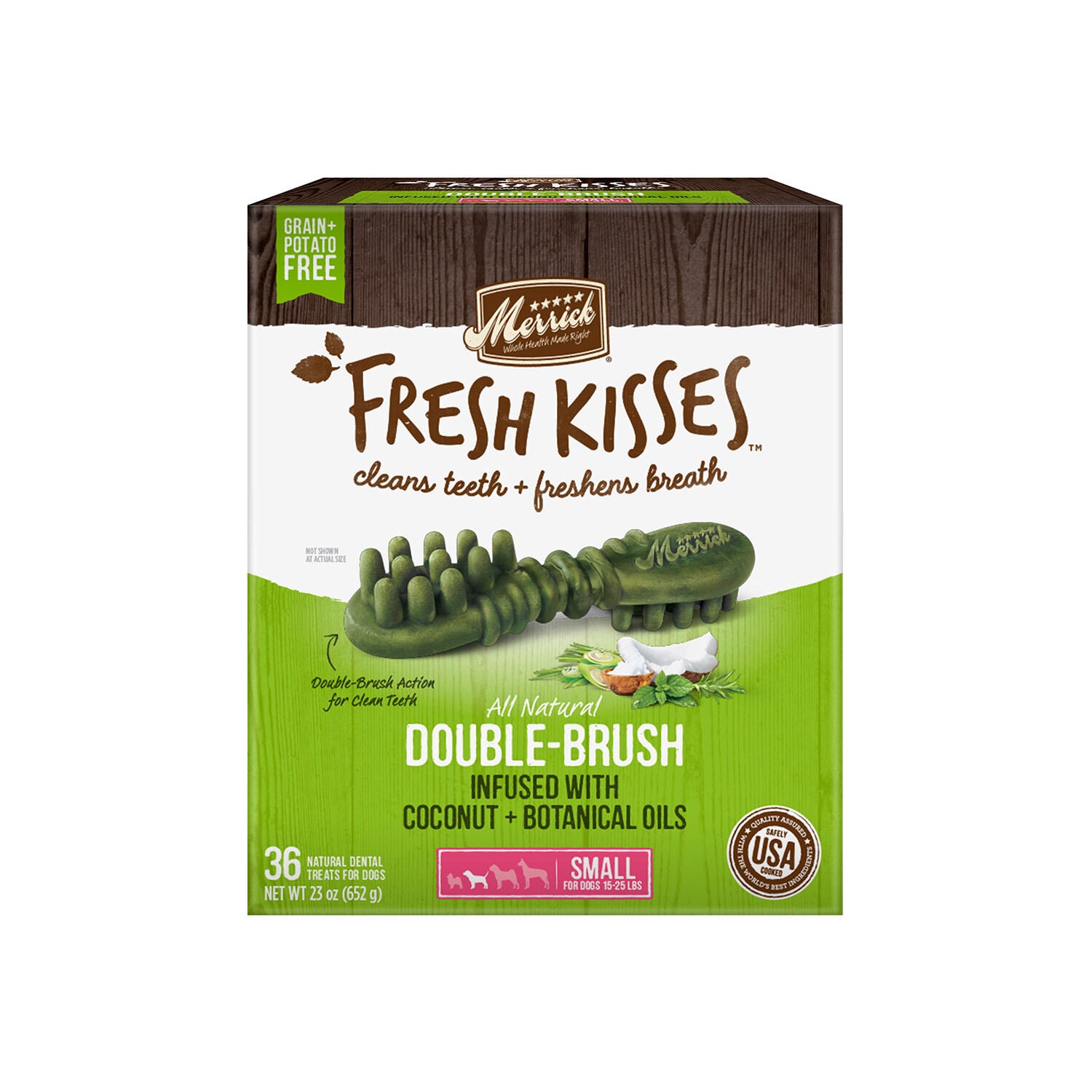 Merrick Fresh Kisses Coconut + Botanical Oils Small Dog Treats