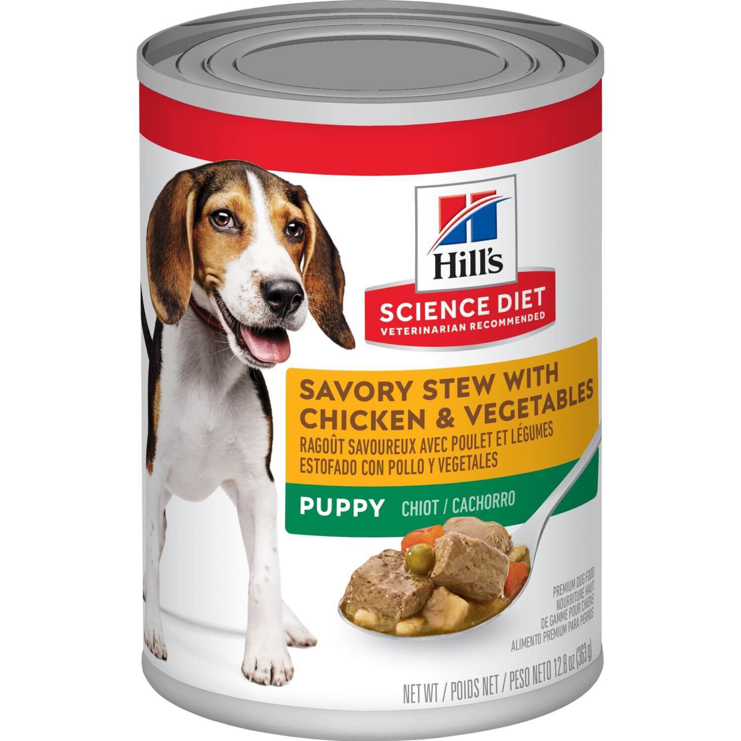 Hill's Science Diet Puppy Savory Stew With Chicken & Vegetables Wet Dog Food, 12.8-Oz Can Pack Of 12
