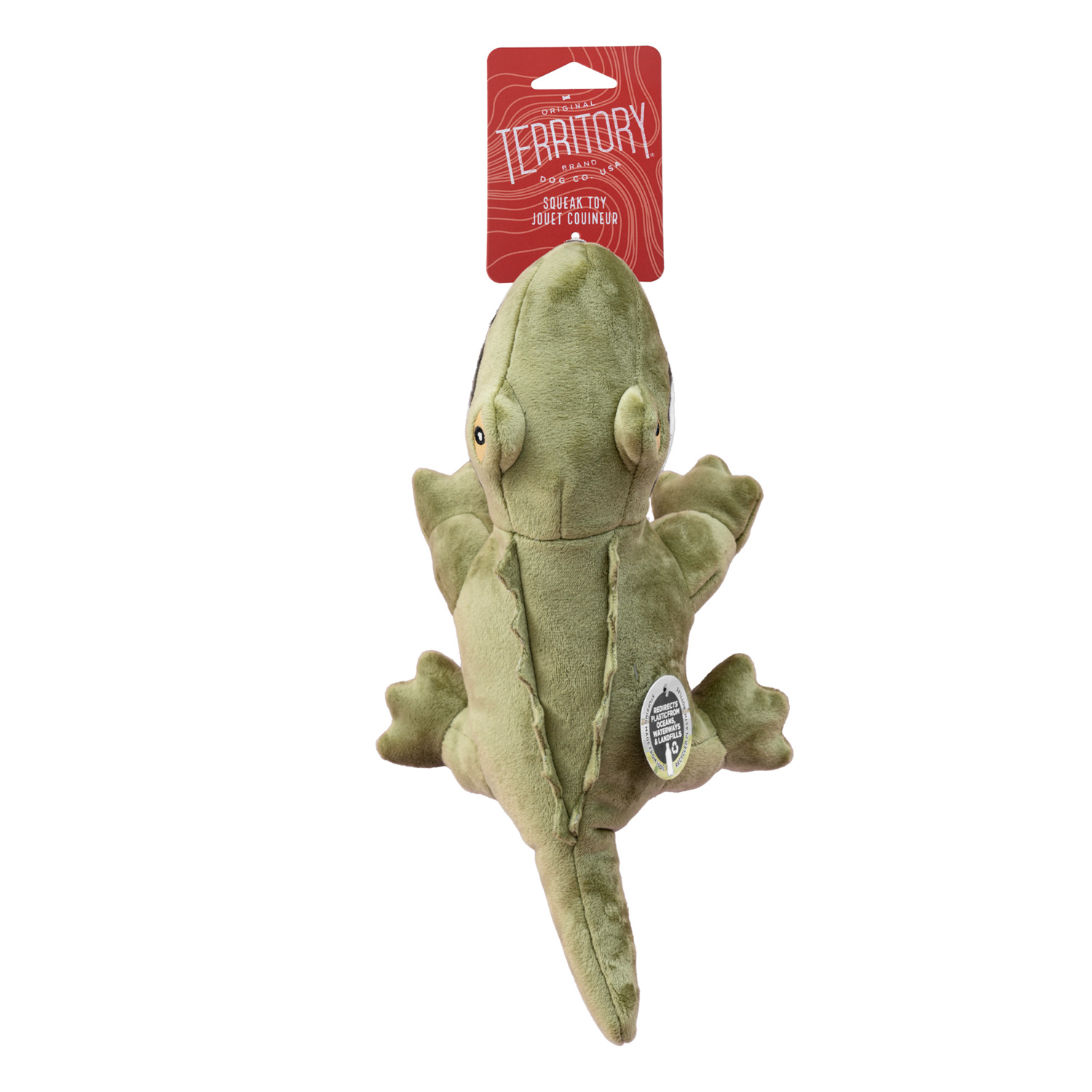 Territory Gator Plush Squeaky Dog Toy