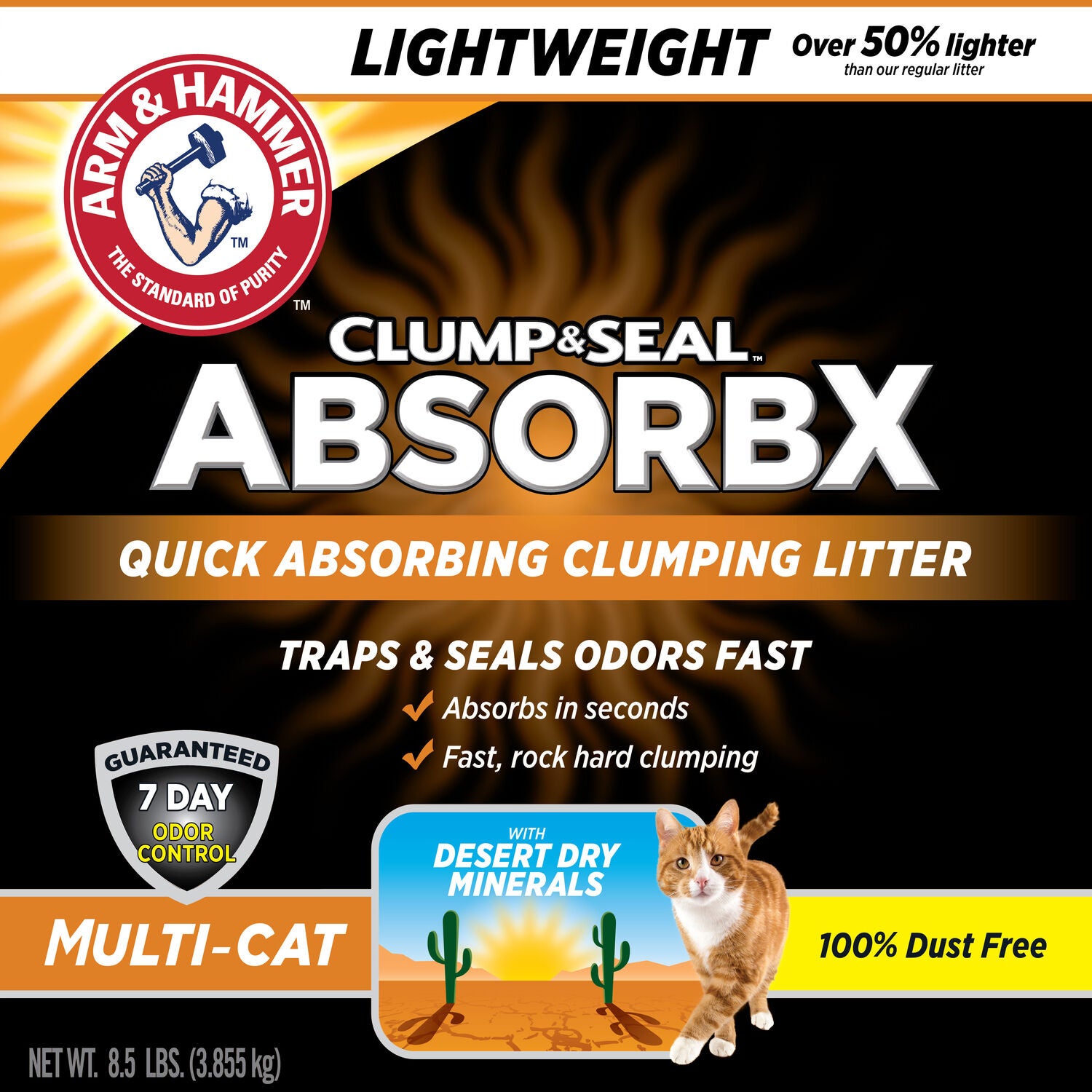 Clump Seal Absorbx Multi Cat Litter 8.5lb Pet Supermarket