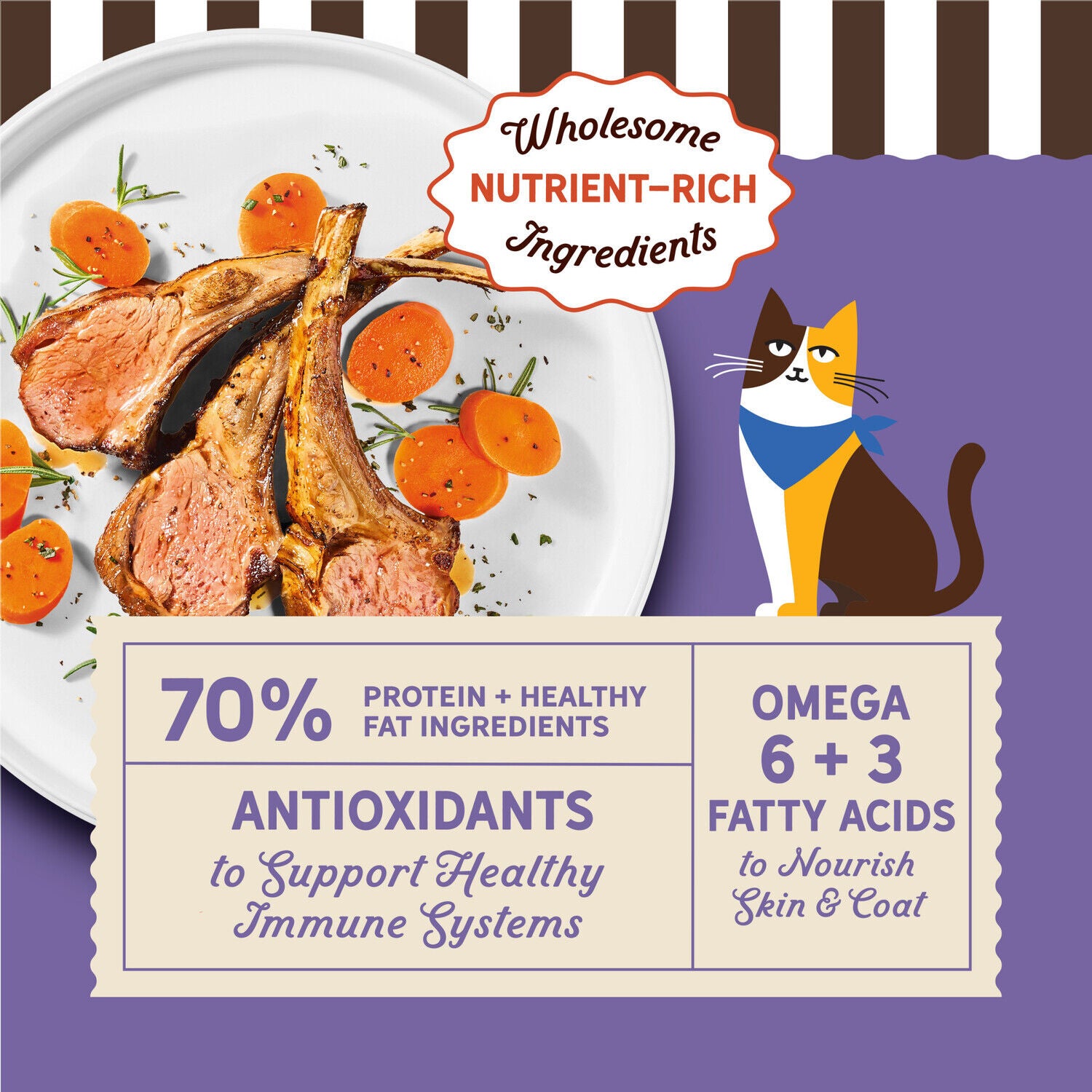 Merrick Purrfect Bistro Grain Free Lamb And Carrots Recipe Dry Adult Cat Food, 4-Lb.
