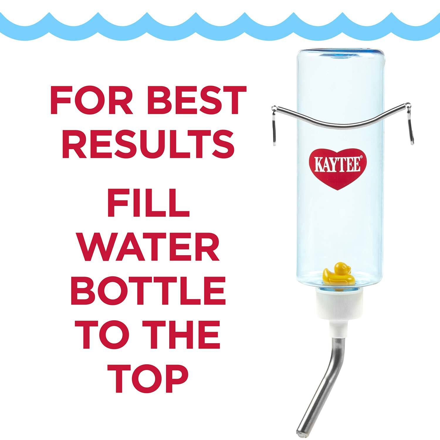 Kaytee Clear Water Bottle, Single For Small Animals, 8-Oz