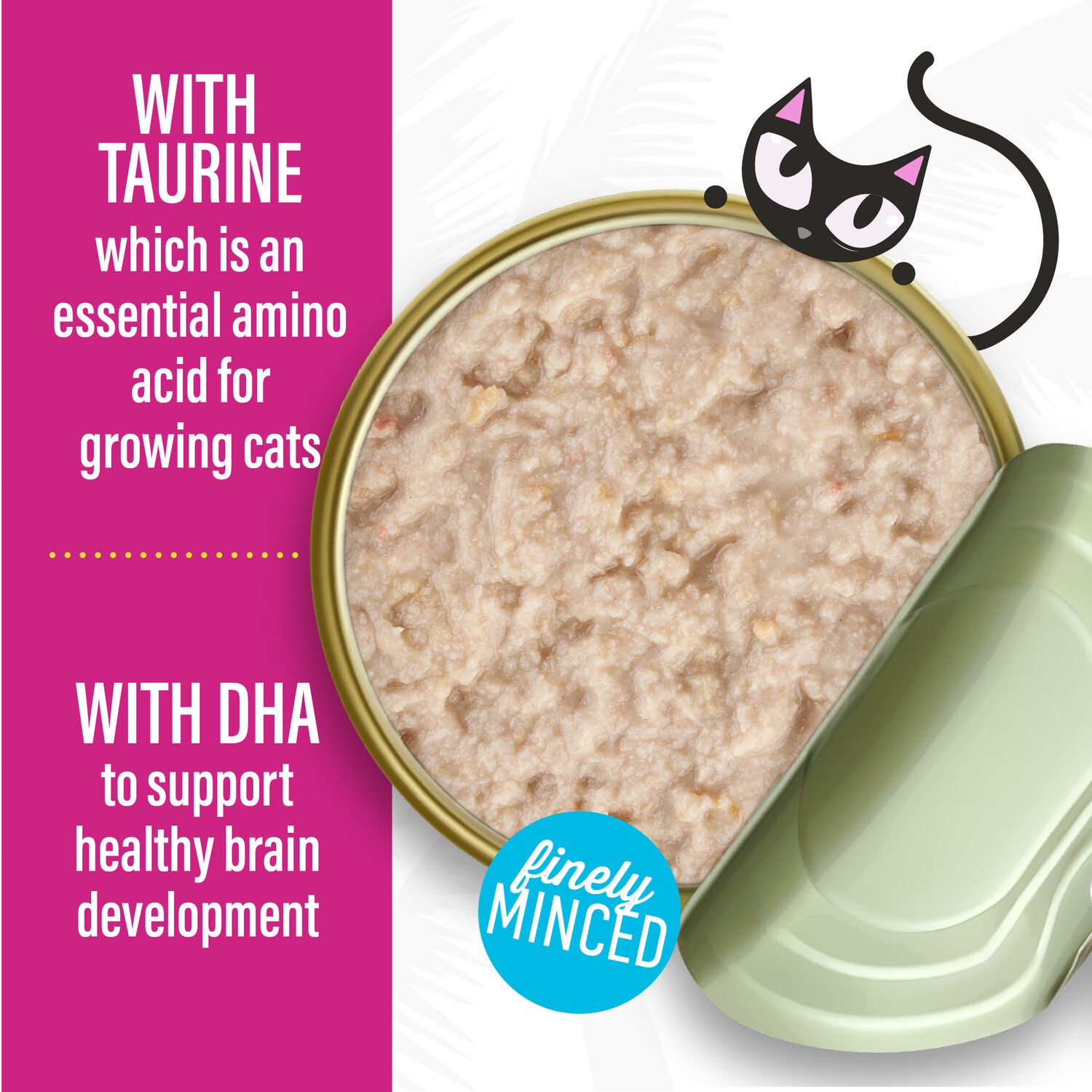Tiki Cat Baby Pate Wet Cat Food For Kittens, Chicken & Chicken Liver, 2.4-Oz Can Pack Of 12