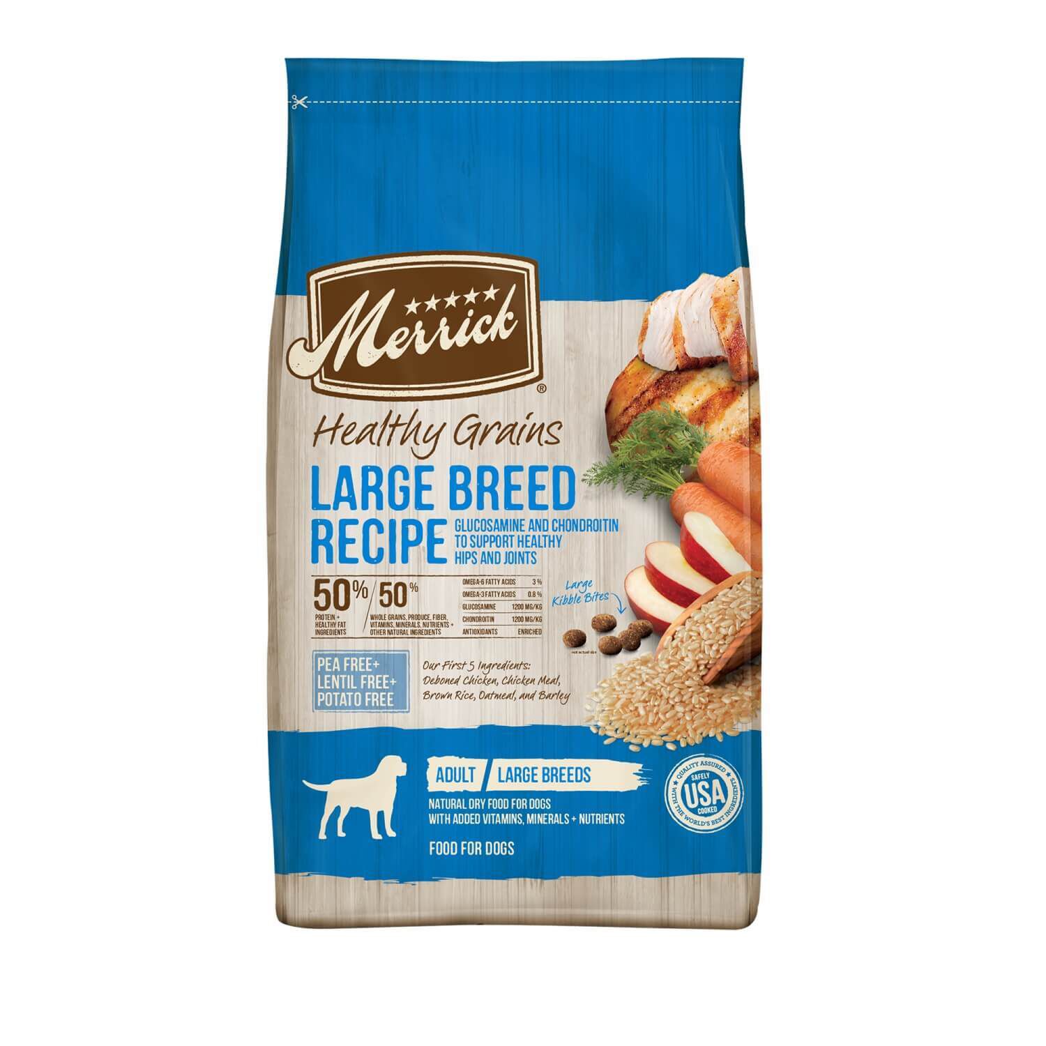 Merrick dog food serving size store