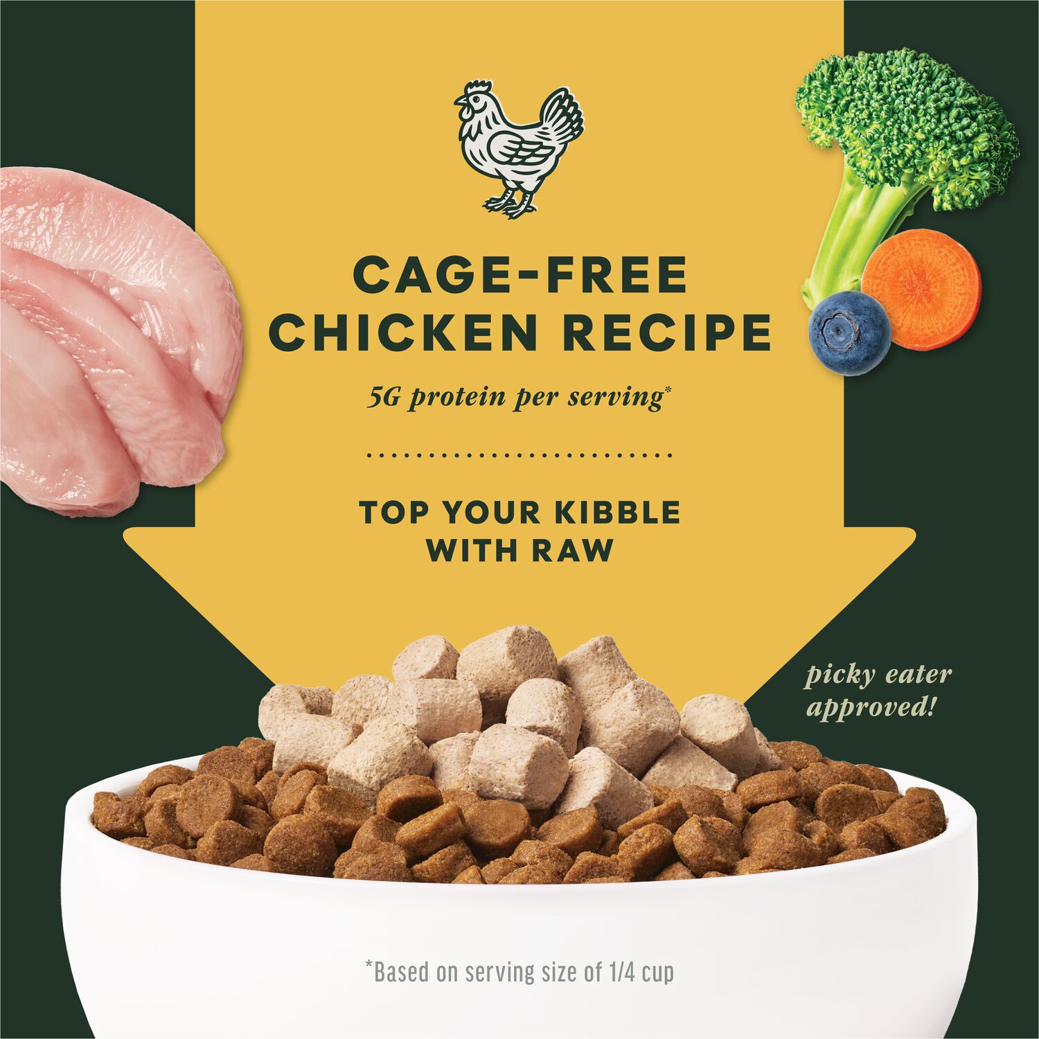 Instinct Freeze-Dried Raw Boost Mixers Grain-Free Chicken Recipe Dog Food Topper, 6-Oz