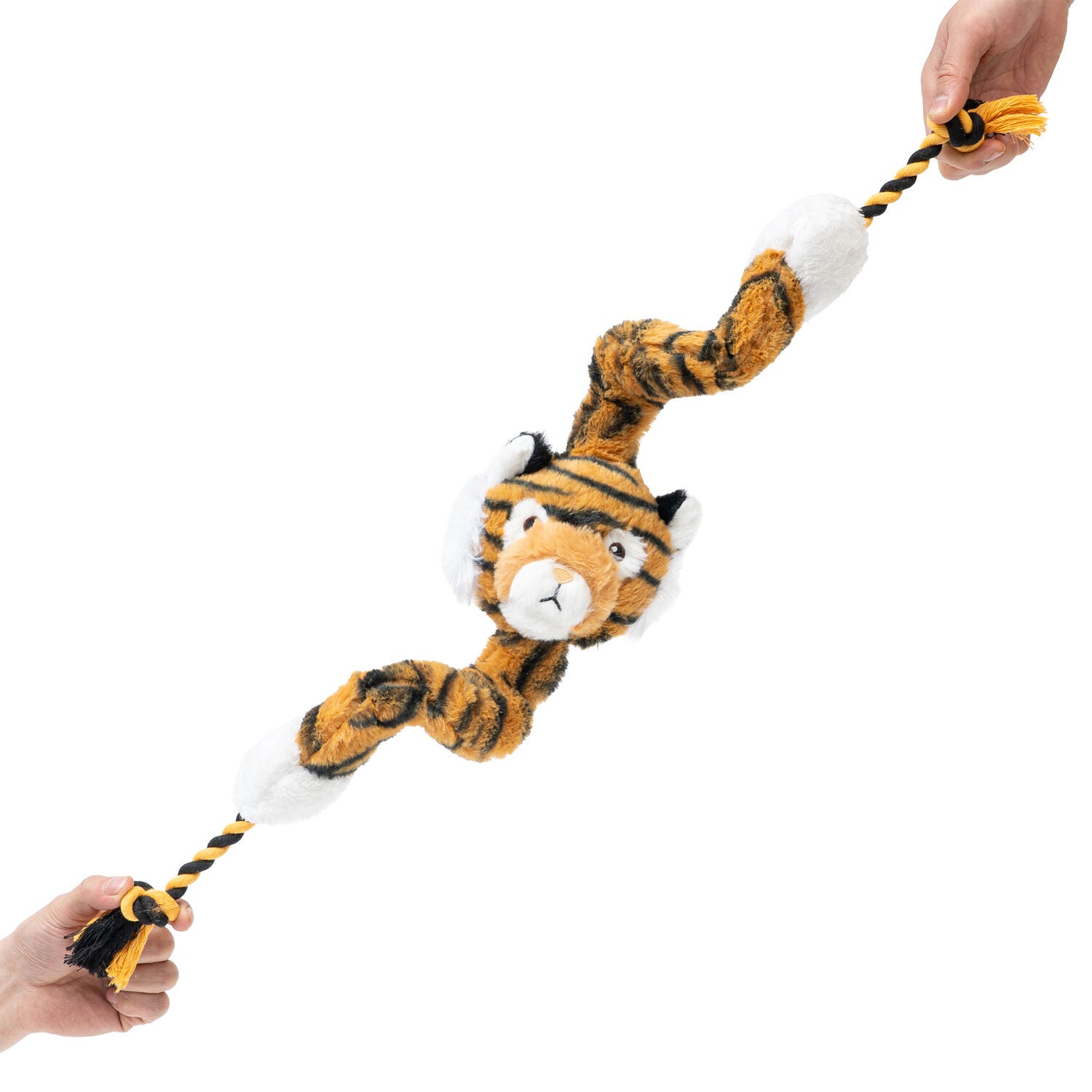 Territory Tiger Loopy Squeak & Tug Plush Dog Toy, 20"
