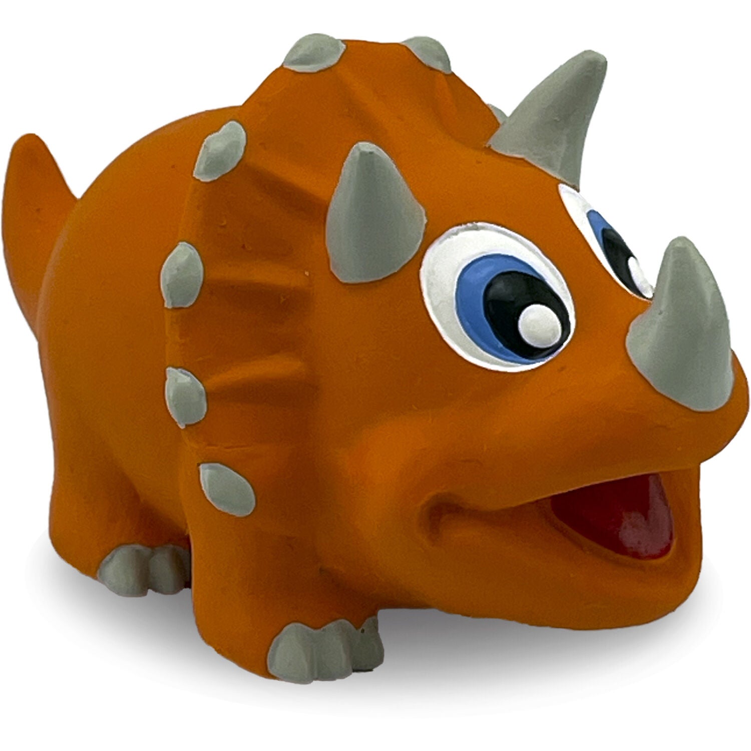 Petsport Naturflex Tiny Tots Triceratops Squeaky Latex Dog Toy