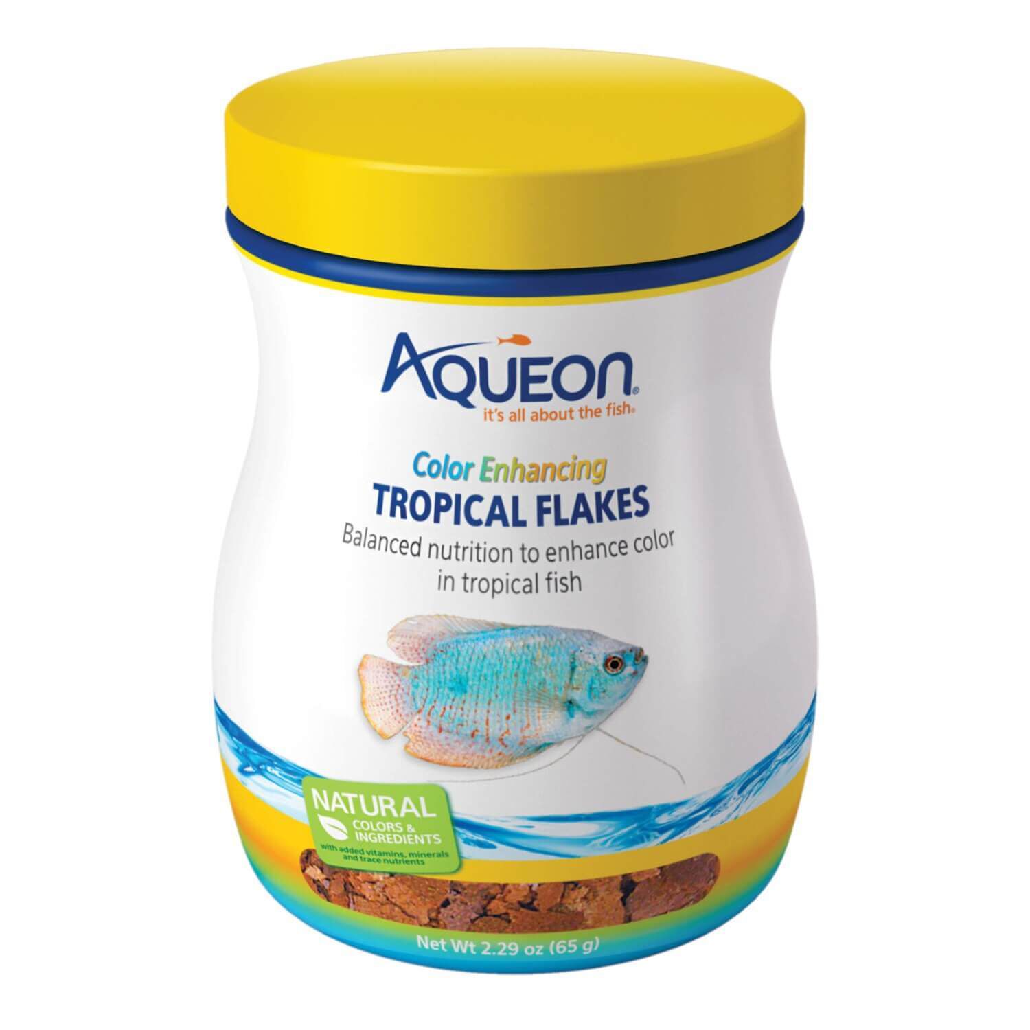 Aqueon Tropical Flakes Color Enhancing Fish Food 2.29oz Pet