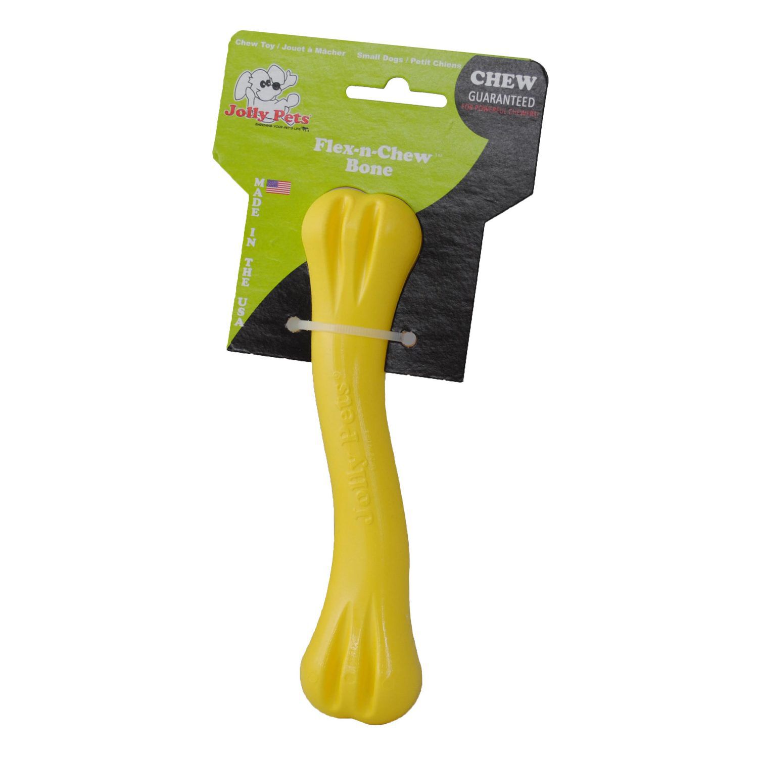 Jolly Pets Jolly Pet Flex-N-Chew Bone Dog Toy, 6In - Small