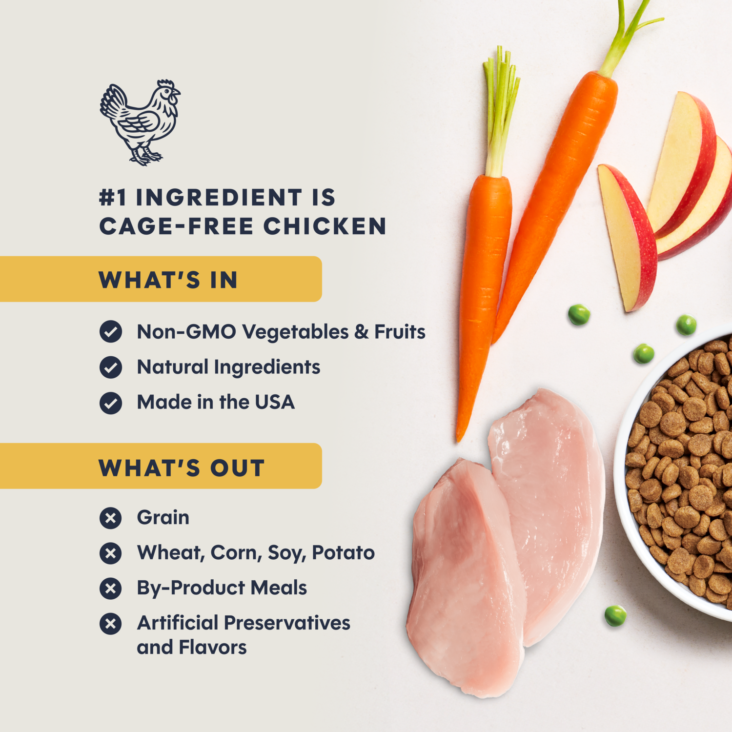 Instinct Original Grain-Free Recipe With Real Chicken Dry Cat Food, 5-Lb Bag