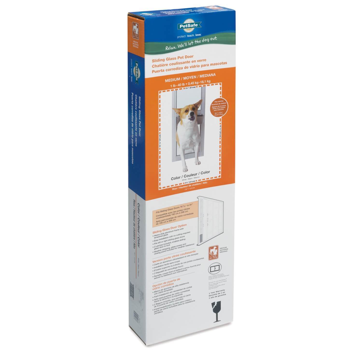Pet Safe Sliding Glass Pet Door 2 Piece 1L Pet Supermarket