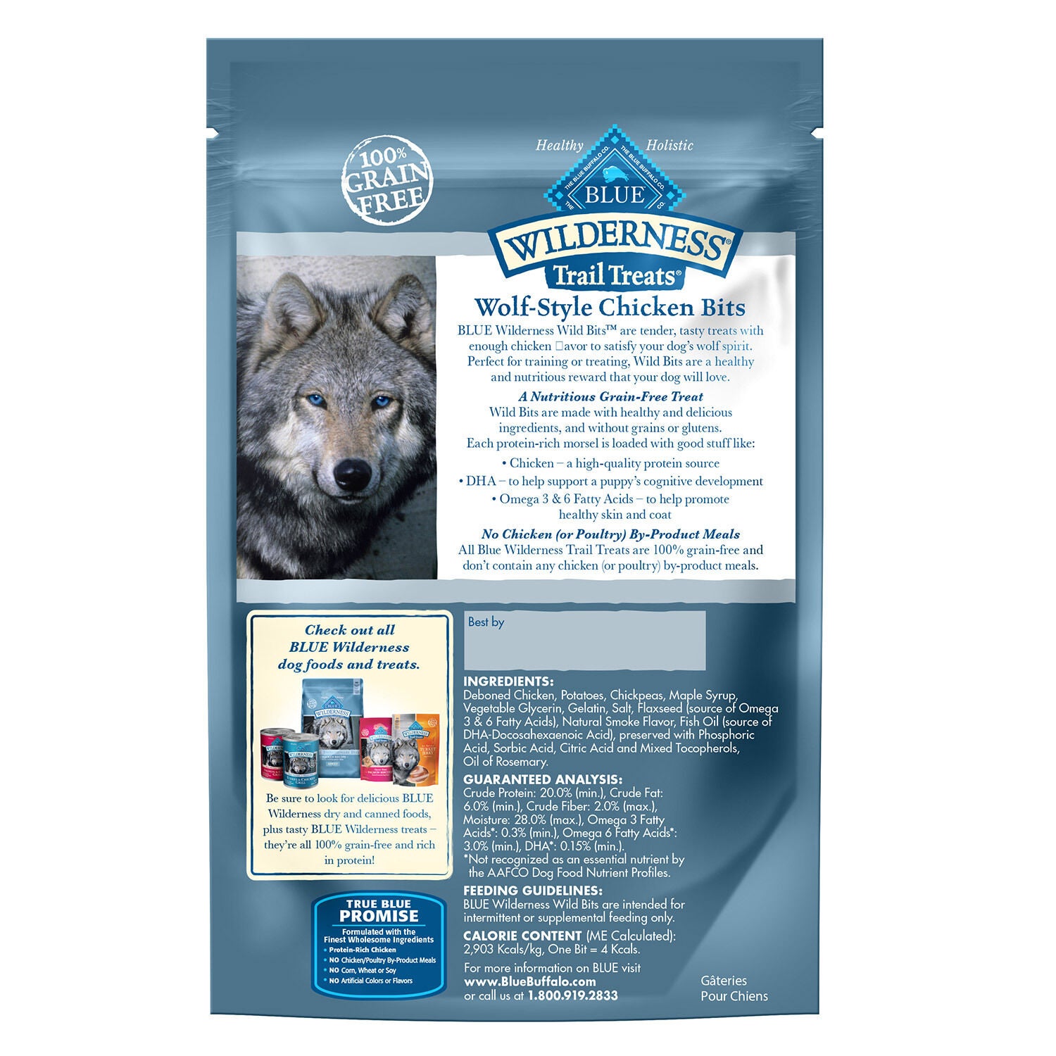 Wolf of wilderness deals dog food feeding guide