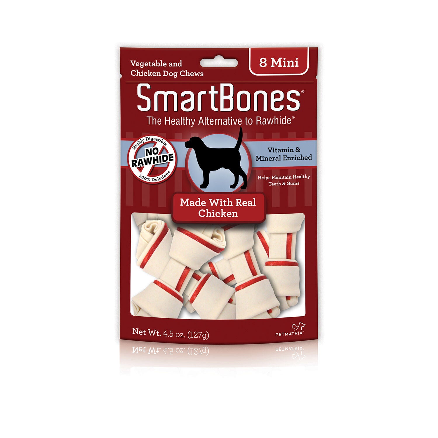 Smartbones Mini Chicken Rawhide Alternative Chews Dog Treats
