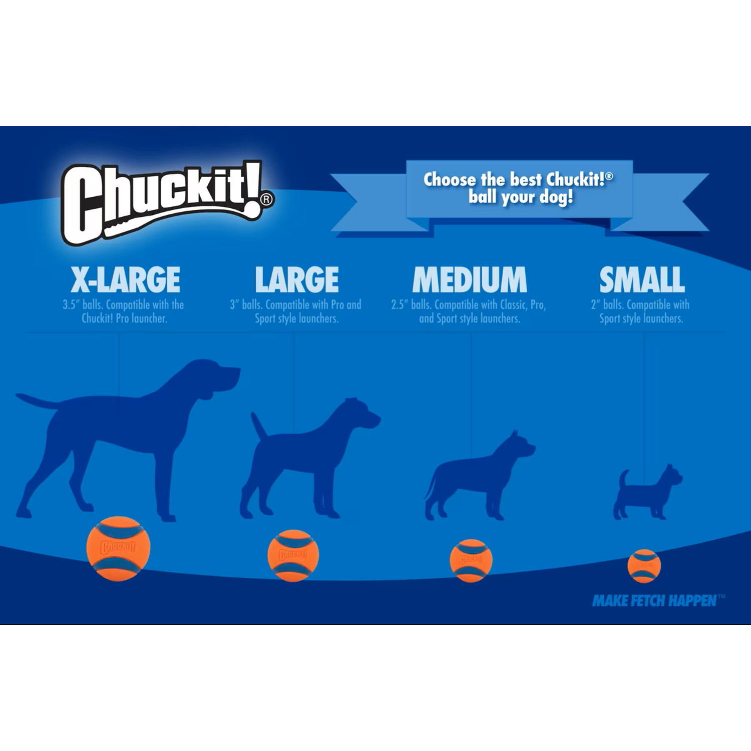 Chuckit! Color Changing Glow In The Dark Ball Dog Toy, National Fetch Day Collection, Large, 1-Each