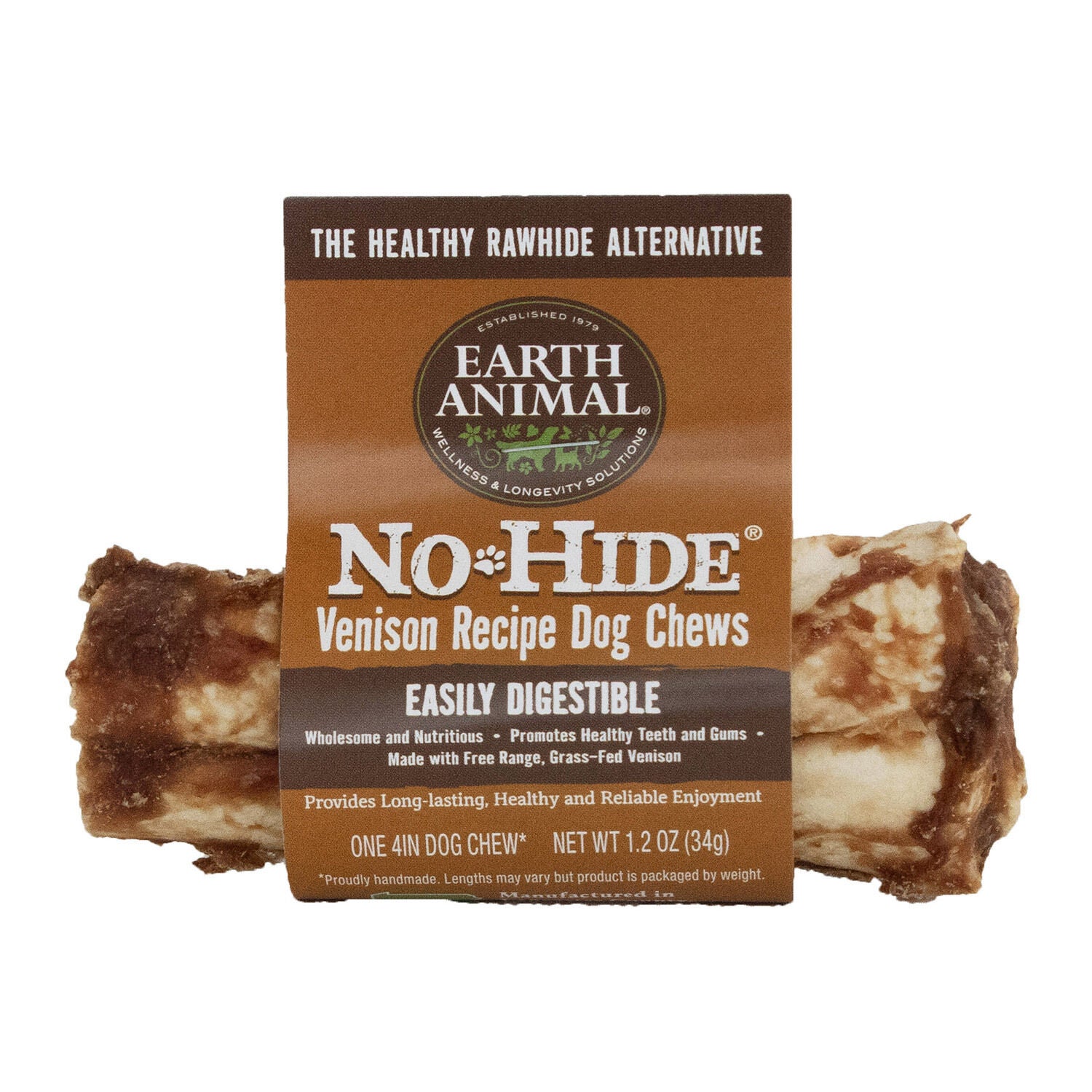 Earth Animal No-Hide Dog Treat Chew, Venison Pet Supermarket