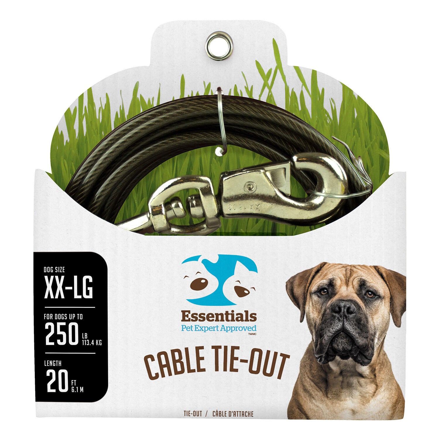 Boss Pet 2Xl Outdoor Dog Tie-Out, 20'