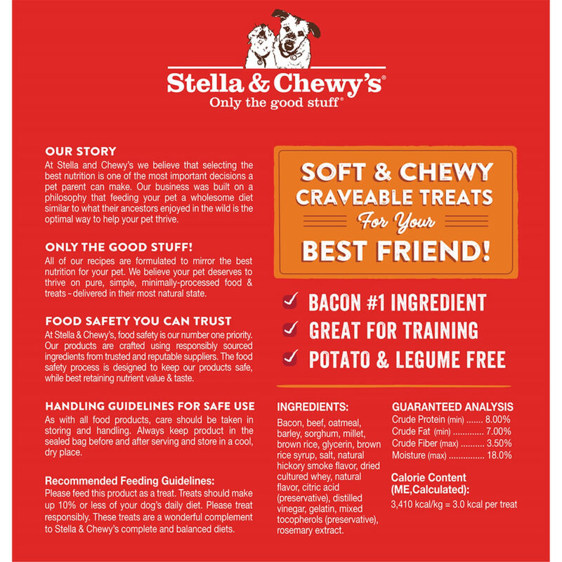 Stella & Chewy'S Crav'N Bac'N Bites Bacon & Beef Recipe Dog Food Dog Treat