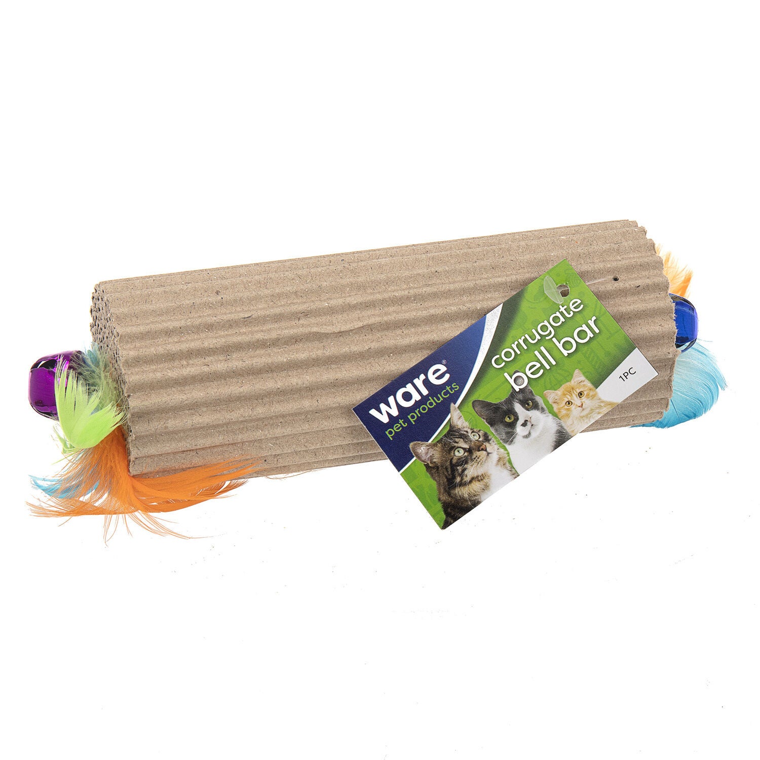 Ware Bell Bar Corrugated Cat Toy