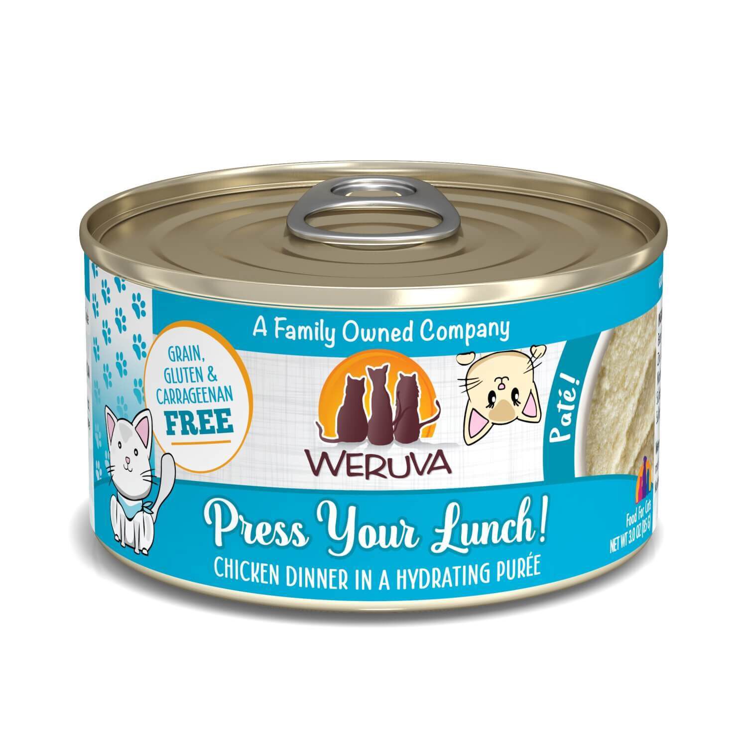 Weruva Classic Cat Pat&eacute; Press Your Lunch! With Chicken Wet Cat Food