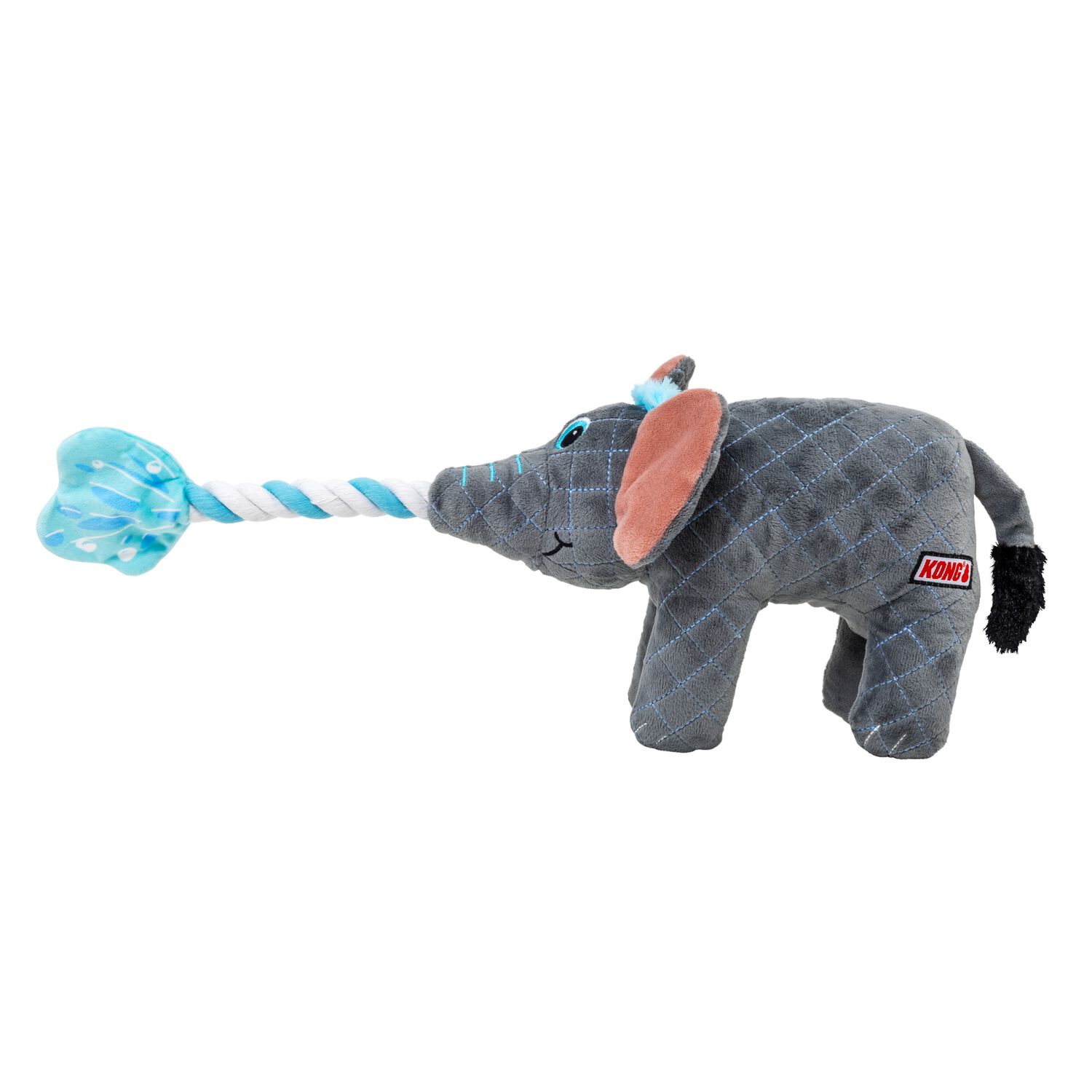 Kong Bendeez Elephant Plush Durable Rope & Tug Dog Toy - 12"