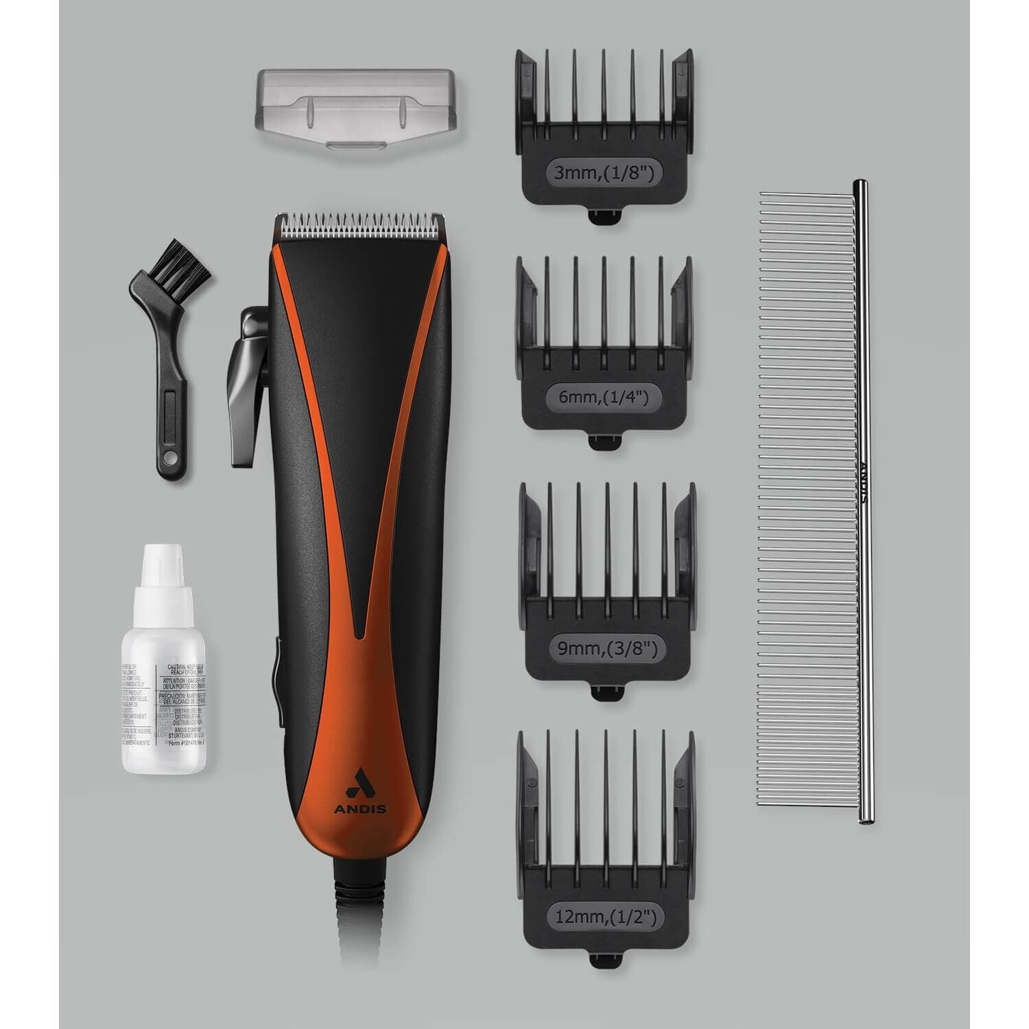 Andis Easy Clip Starter 10Pc Kit W/ 7.5In Steel Comb