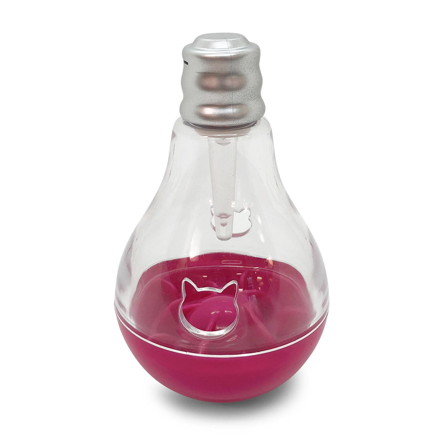 Mad Cat Batty Bulb Cat Slow Feeder And Treat Dispenser | 1 EA Brighten up your kittyâs playtime with the Mad Cat Batty Bulb Light Up Slow Feeder & Cat Treat Dispenser. This interactive toy puts your furry friendâs natural hunting instincts on display as the design allows it to stay in the same place and weave from side to side. Simply twist off the top and pop in treats or food to entice your paw-tner. The transparent cover displays the goodies while smell holes attract your companion to arouse her interest and appetite. This toy also lights up for added fun and shuts off automatically once playtime has ended. Combined playtime and mealtime with the Mad Cat Batty Bulb Light Up Slow Feeder & Treat Dispenser. | Mad Cat Batty Bulb Cat Slow Feeder And Treat Dispenser | 1 EA