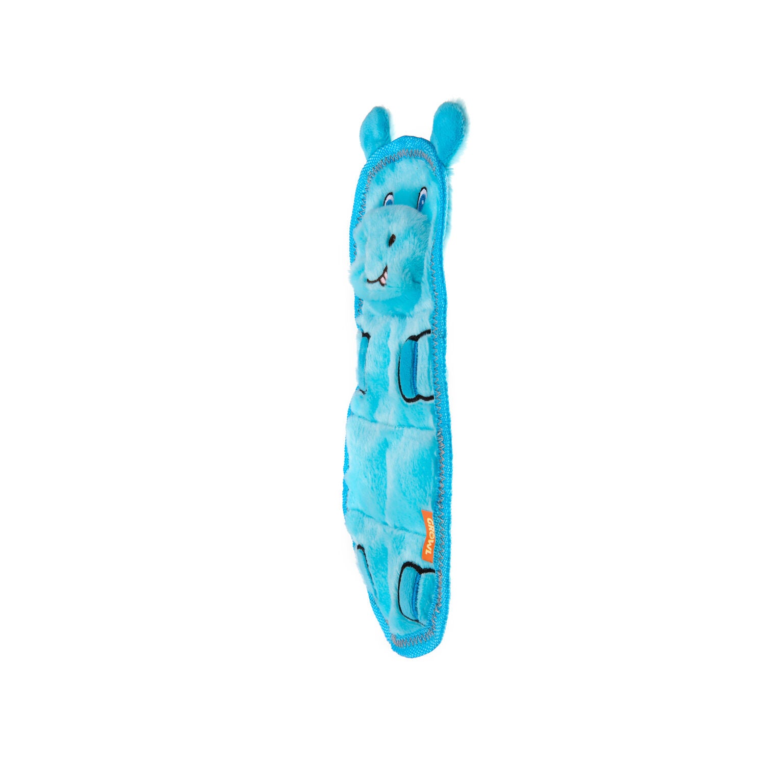 Growl Zoo Matz Hugo The Hippo Squeaky Dog Toy, 9.5"